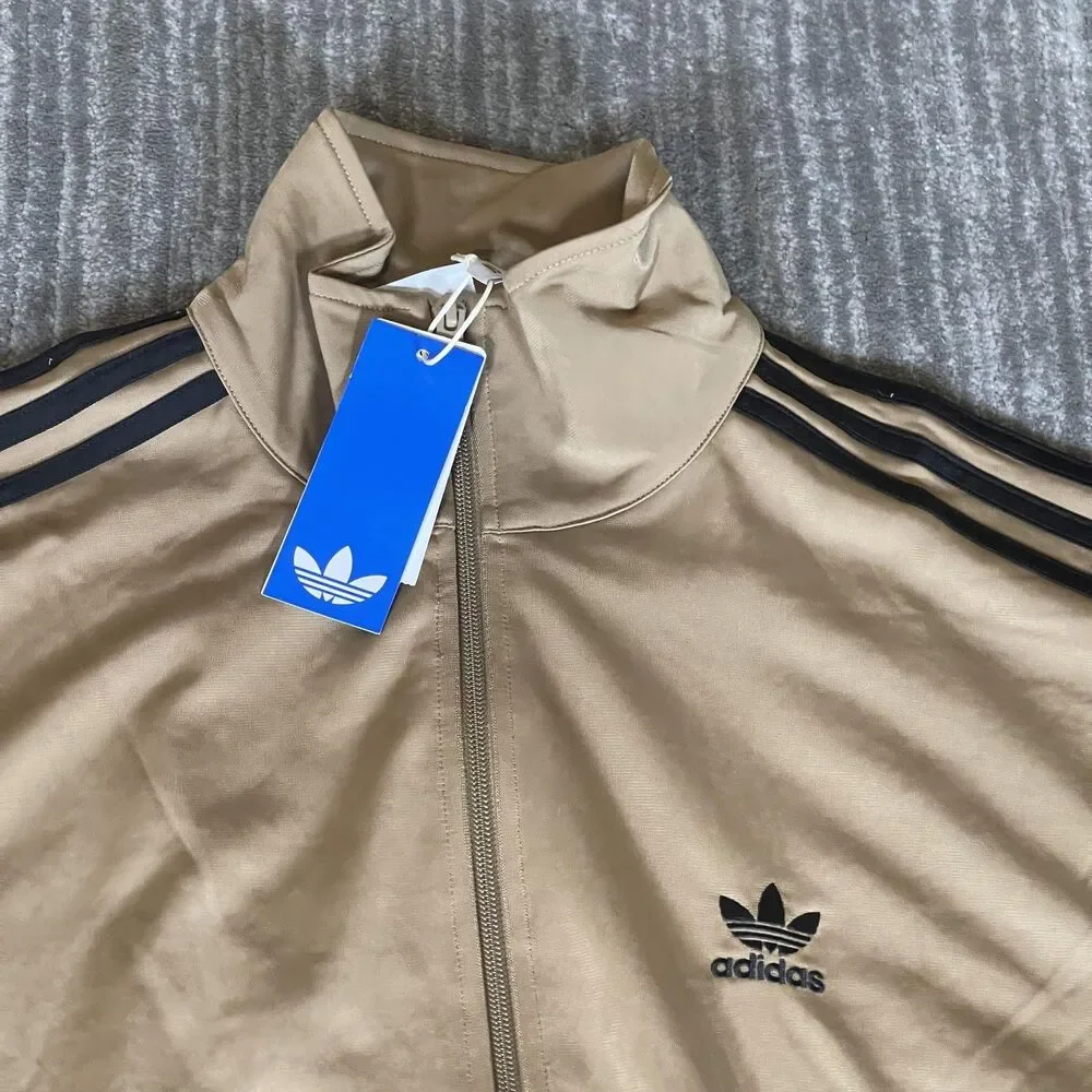 Adidas Originals Firebird Track Suit Mens Medium Beige 3-Stripes JY6366 JY6369